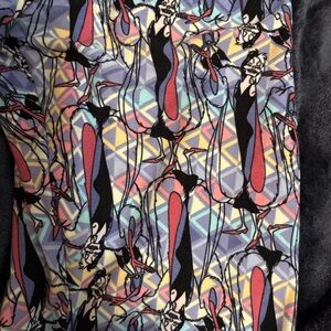 Abstract Character Print Leggings Cruella Deville leggings